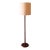 1960s Jane and Gordon Martz Walnut Floor Lamp With Original Shade Mid Century Modern For Sale