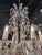 Mid-Century Modern Antique Italian Beaded Crystal Chandelier with 6 Lights For Sale - Image 3 of 8