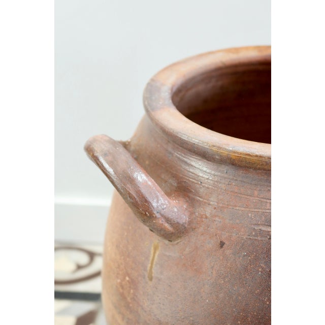 Rustic Large Antique Provençal Style Stoneware Jar, 1950s For Sale - Image 3 of 7