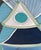 Textile Max Manning “Untitled (CVS271)” Contemporary Blue, Teal, & Pink Geometric Abstract Painting, 2024 For Sale - Image 7 of 8