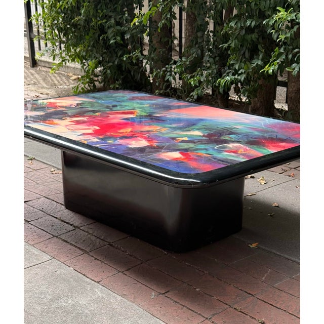 Unique Postmodern Coffee Table by Ron Kemper, Signed, Late 20th Century For Sale - Image 12 of 12