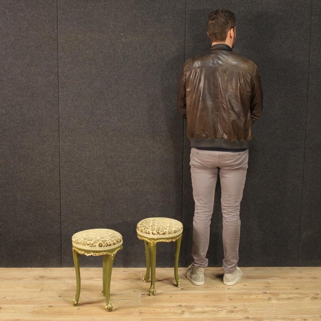 20th Century Venetian Lacquered Stools, 1960s, Set of 2 For Sale - Image 12 of 13