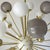 Not Yet Made - Made To Order 21st Century Nova Polished Brass Mix Gray White Murano Sputnik Chandelier by Fabio LTD For Sale - Image 5 of 5
