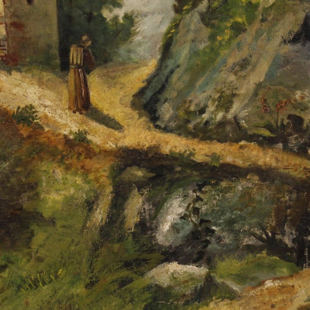 Countryside Landscape, Oil on Canvas, 1880 For Sale - Image 8 of 17