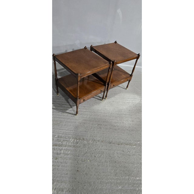 Regency Mahogany Lamp Tables, 1920, Set of 2 For Sale - Image 14 of 15