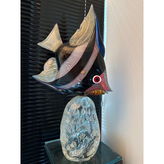 Zanetti Monumental Murano Glass Angel Fish Sculpture For Sale In Atlanta - Image 6 of 8