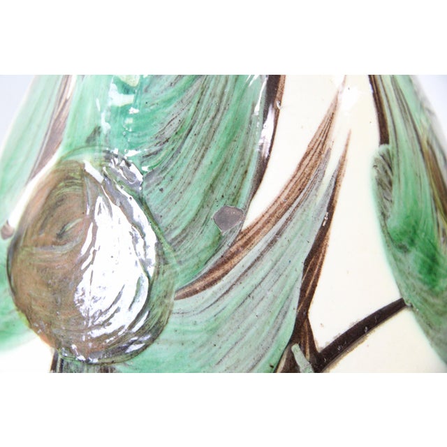 Ceramic Art Nouveau Large Danish Decorative Vase by Herman A. Kähler, Denmark, 1940s For Sale - Image 7 of 9