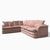 1980s Postmodern Pink Floral Curved Sectional Sofa For Sale - Image 13 of 18