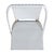 Wood Tobias 18.5 in. Seat Height Outdoor Rattan and Metal Dining Side Chair, White/Sky Blue Dot / Natural Rattan Frame For Sale - Image 7 of 8