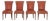 Louis XVI Style Upholstered Dining Chairs, 4 For Sale