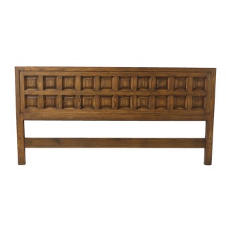 Rom Weber Viking Oak King Size Headboard For Sale