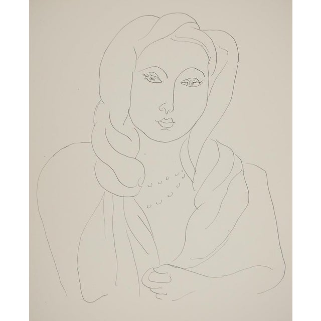 Henri Matisse (1869-1954) (after) Young Woman with a Veil Lithograph after a drawing by the artist Signed in the plate On...