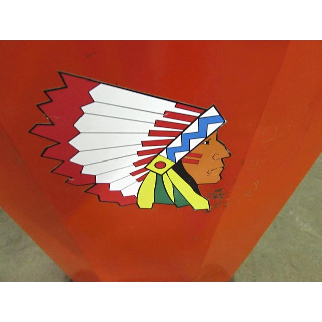 1940s 1940s Cherokee Indian Gum Ball Machine Base For Sale - Image 5 of 10