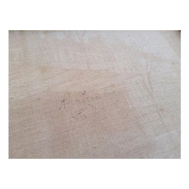 Vintage Mid-Century Paul Lambert C.1960's Parisian Street Scene Painting For Sale In West Palm - Image 6 of 6