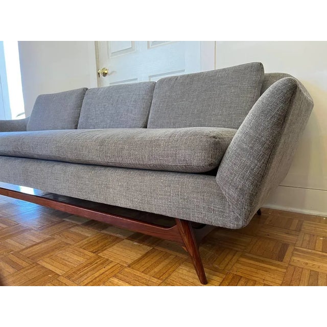 1960s 1960s Mid Century Modern Grey Sofa For Sale - Image 5 of 12