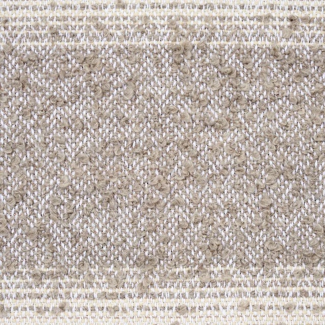 Made of cotton, wool and Peruvian alpaca and woven in the U.S. on a traditional loom, this unique fabric in fog has an...