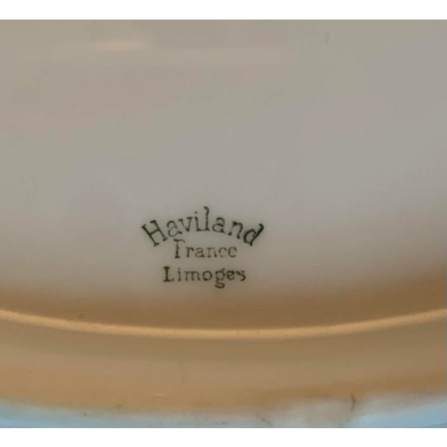 French Country 1930s Haviland Limoges Porcelain Ladore Serving Dish & Platter Set- 2 Pieces For Sale - Image 3 of 8