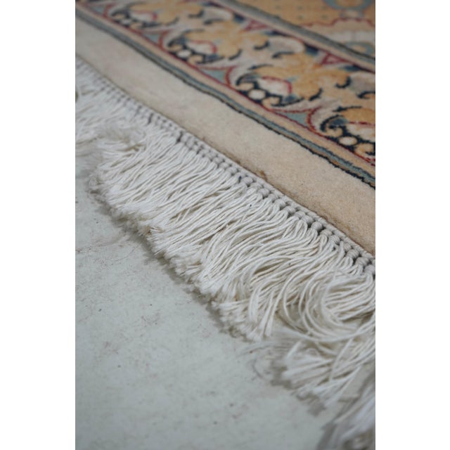 Textile Vintage Multi Medallion 9’ X 13’ Cream Field Oriental Rug For Sale - Image 7 of 11