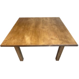 Solid Wood Farmhouse Table For Sale