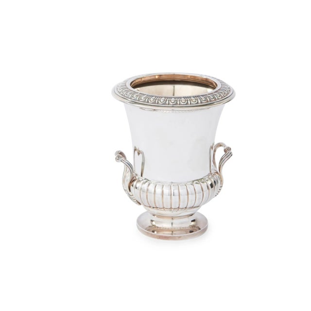 Antique Large Sterling Silver Wine Cooler / Ice Bucket For Sale - Image 11 of 11