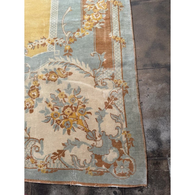 Textile Early 20th Century Turkish Hereke Rug For Sale - Image 7 of 10