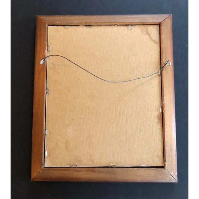 Contemporary "Feathered Friend" Signed Original Contemporary Bird Collage, Framed For Sale - Image 3 of 4