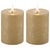 Modern Metallic FIA Wick LED Candle (Set of 2) For Sale - Image 3 of 3
