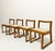 Curved Wood Chairs with Leather Seats, Italy, 1970s, Set of 4 For Sale - Image 11 of 12