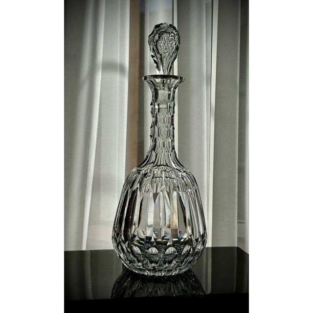 Edwardian Petal-Cut Crystal Sherry Decanter, England, 1905 For Sale - Image 4 of 18