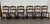 This is a stunning set of six vintage Colonial Revival or Early American style walnut dining chairs, including two...