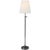 Thomas O'Brien by Visual Comfort Signature Bryant Table Lamp in Antique Silver with Linen Shade For Sale