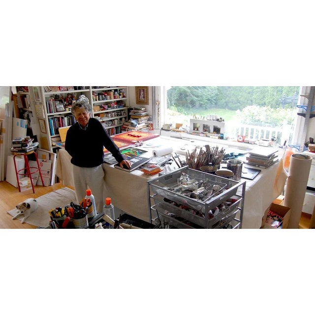 Pink Norman Laliberte Original Paint Mixed Media Titled “& Don’t Forget” 1993 For Sale - Image 8 of 8