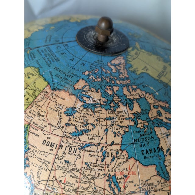 1930s Vintage 1938-39 World Globe For Sale - Image 5 of 12