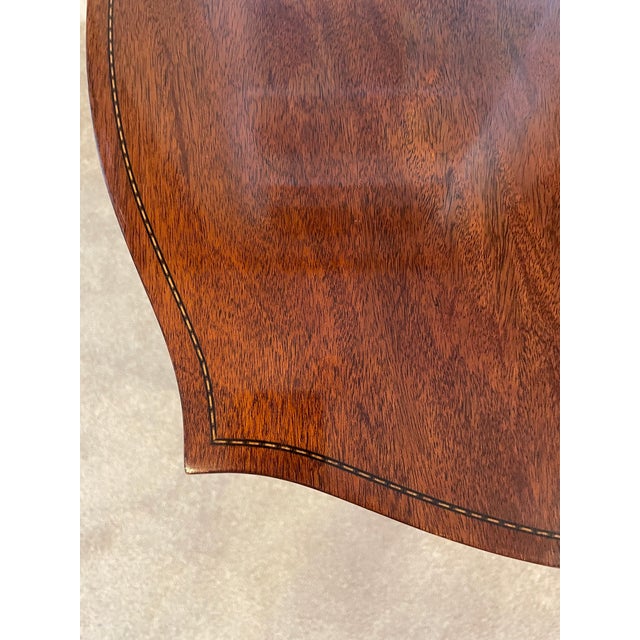 Auburn 1980s Kindel Mahogany Side Table From Their Winterthur Reproduction Collection For Sale - Image 8 of 16