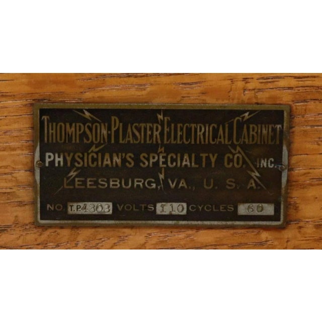 Early 20th Century Unusual Early American Quack Medicine Thompson-Plaster Electric Cabinet For Sale - Image 5 of 11