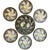 Vintage French Majolica Oyster Service from Saint-Clément, 1960s, Set of 7 For Sale - Image 10 of 10
