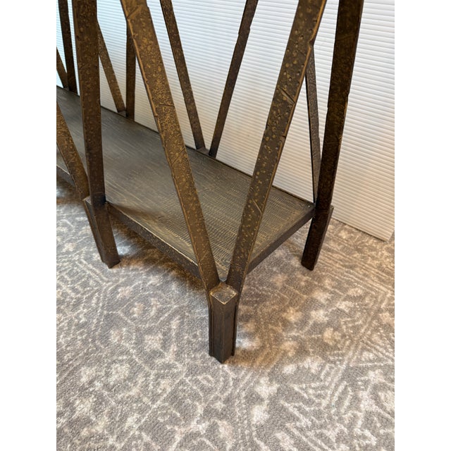 Cb2 Scissor Console Table For Sale In San Francisco - Image 6 of 12