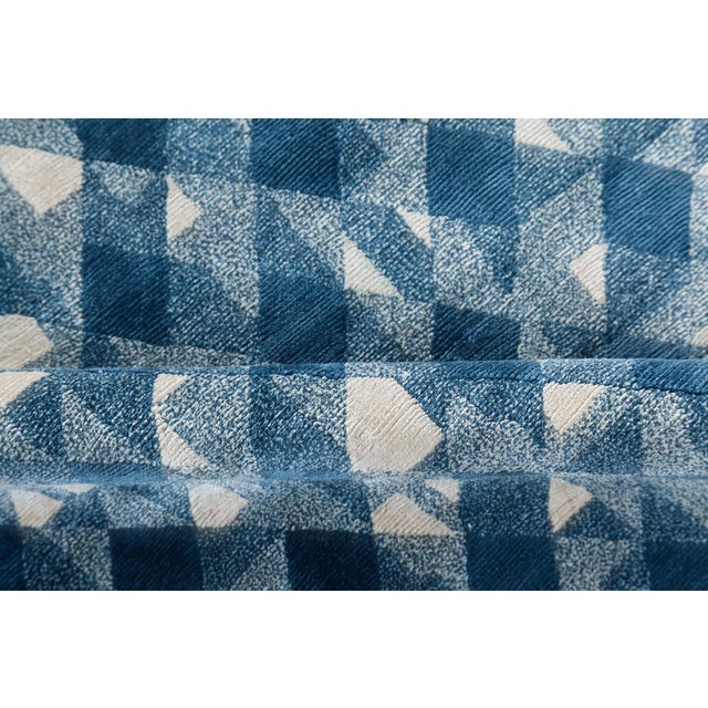 Modern Tibetan "Rhombus" Rug in Silk and Wool by Doris Leslie Blau. Size: 12'2" × 18'4" (370 × 558 cm). A stunning fusion...