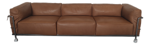 Cognac LC3 3-Seater Sofa from Cassina, 2024