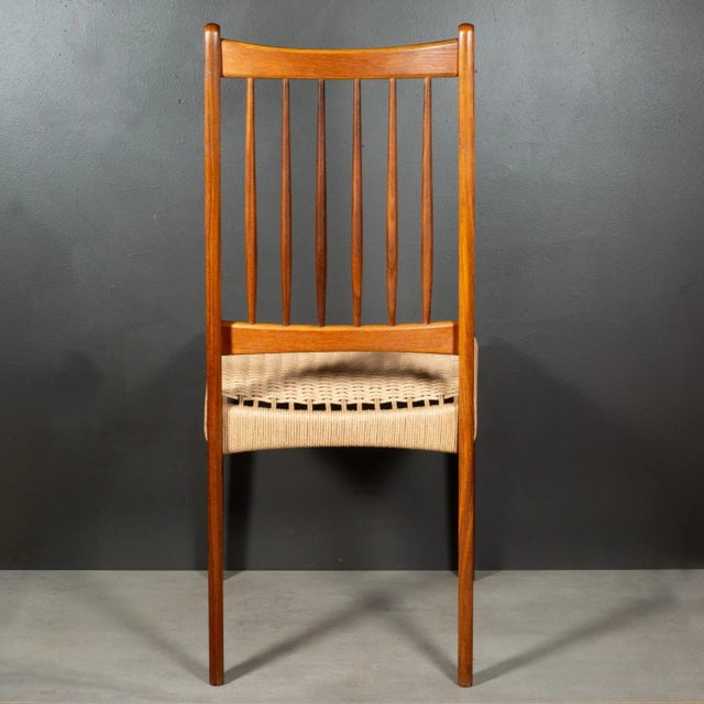 Mogens Kold Møbelfabrik Mid-Century Arne Hovmand-Olsen for Mogens Kold Danish Dining Chairs C.1960-1970 For Sale - Image 4 of 12