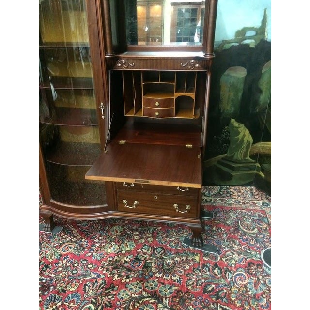 Late 19th Century Antique Side by Side Secretary Desk, Victorian Furniture For Sale - Image 5 of 15