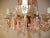 French Pink Opaline Crystal Prisms Chandelier For Sale - Image 6 of 8