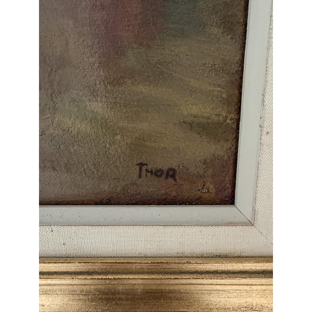 Black Thor Fagerkvist, The Farewell, 1920s, Oil on Canvas, Framed For Sale - Image 8 of 11