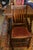 1930s Vintage English Oak Barley Twist Extending Pub Table & 4 Dining Chairs Set W/ Wine Upholstery - Set of 5 For Sale - Image 9 of 18