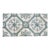 Art Deco Tiles Set of 8 Large Portuguese Sage Green & White Floral Geometric Design c.1920s For Sale