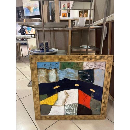 Dina Dubina, Dark River, Enamel on Copper, 2019 For Sale - Image 4 of 5