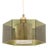 Mid-Century Modern Scandinavian Glass and Brass Pendant Light by Carl Fagerlund for Orrefors, Sweden, 1960s For Sale