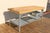 Wood 1950s Industrial Butcher Block Workstation Table With Steel Frame, Drawer & Removable Galvanized Trays For Sale - Image 7 of 18