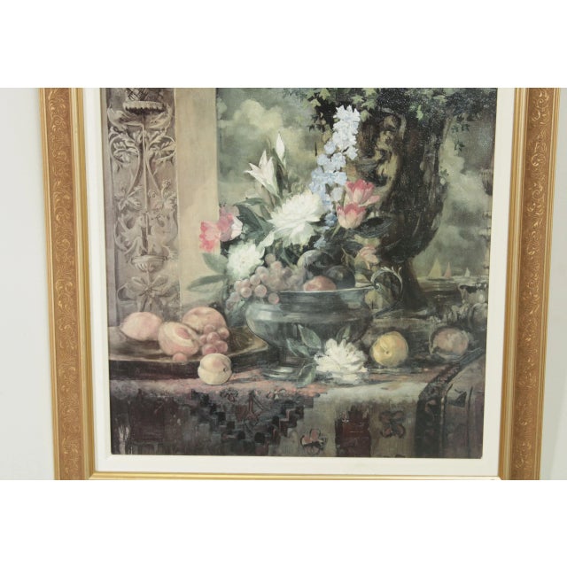 Contemporary Floral Still Life Reproduction Print, Framed For Sale - Image 10 of 13
