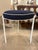 Ornamental & Decorative Materials Pair Vintage Restored Faux Bamboo Metal Stools Benches Sunbrella Patio Outdoor For Sale - Image 7 of 12